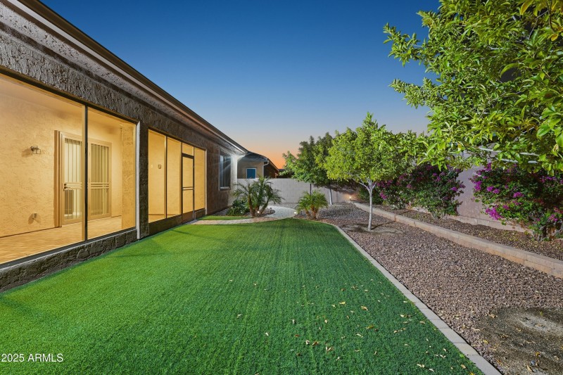 Covered and Screened Patio