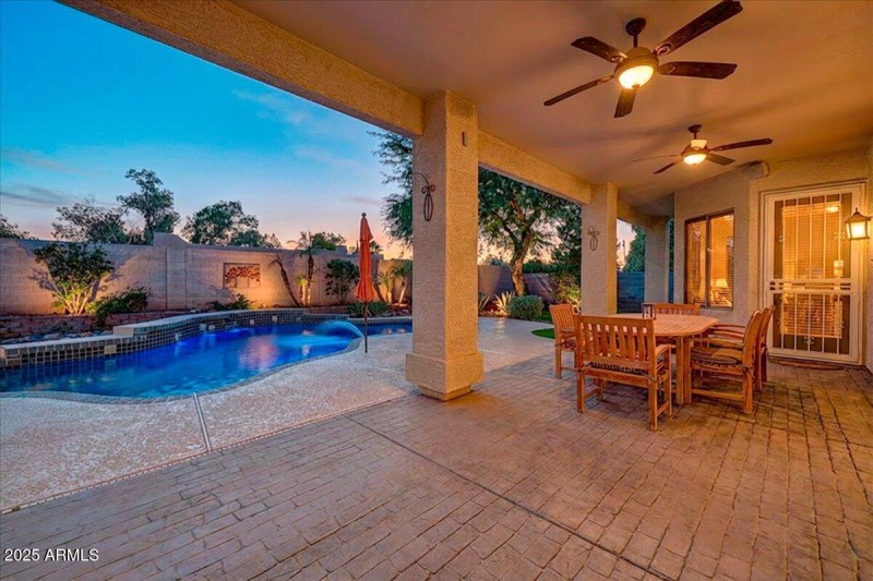 31-Back Patio Twilight