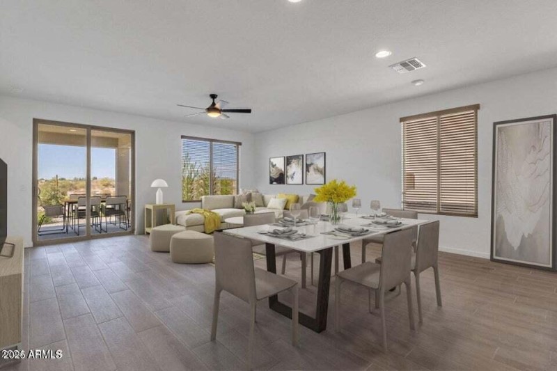 Dining Area Virtually Staged