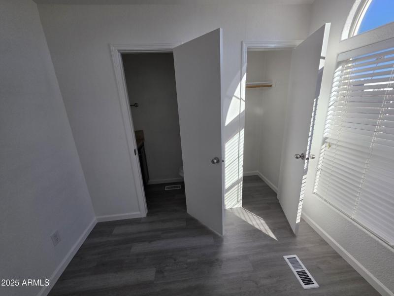 Bedroom Half Bath and Closet