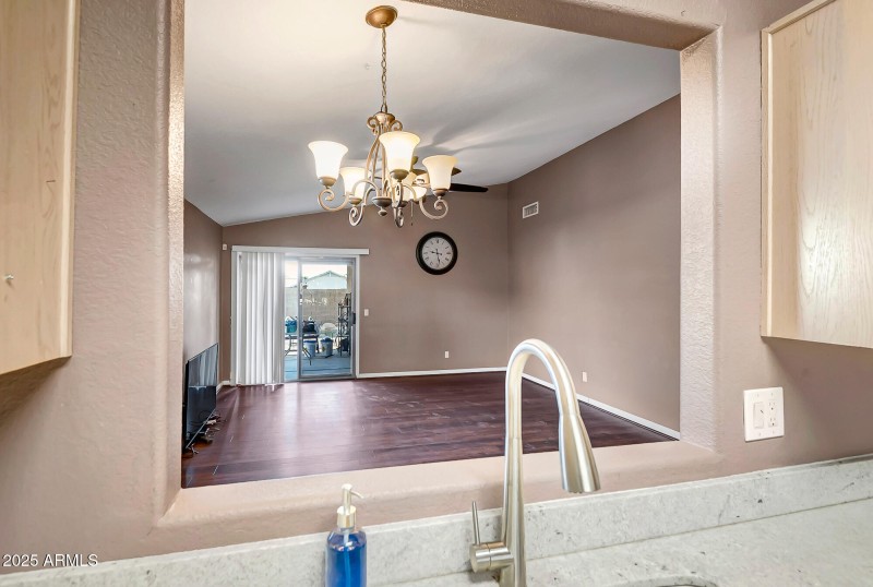 Kitchen to Dining/Living