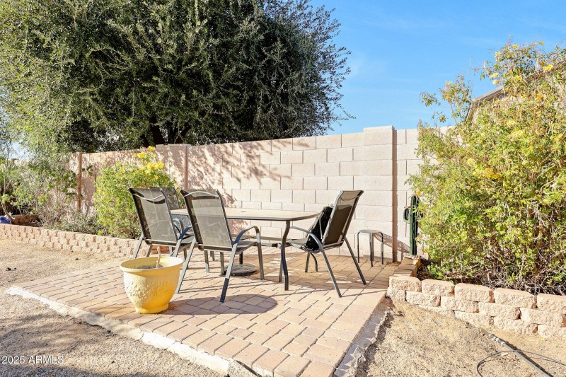 Backyard Paver Seating Area