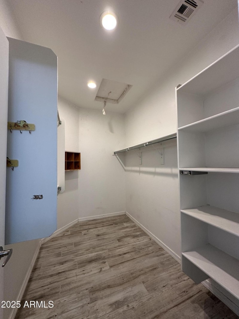 Primary walk in closet