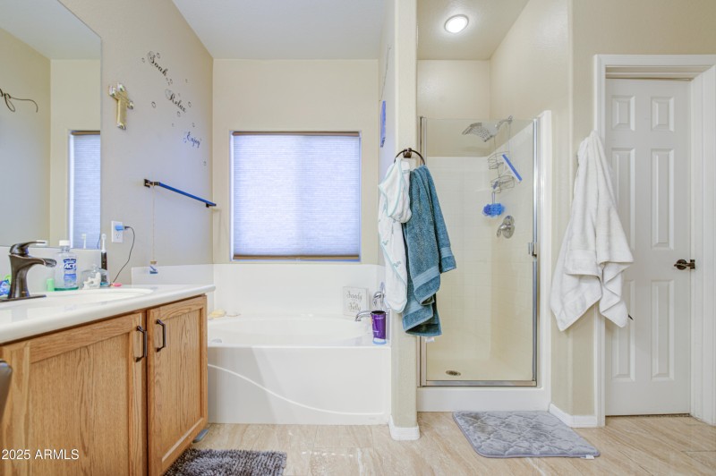 MASTER BATHROOM-Shower and Tub