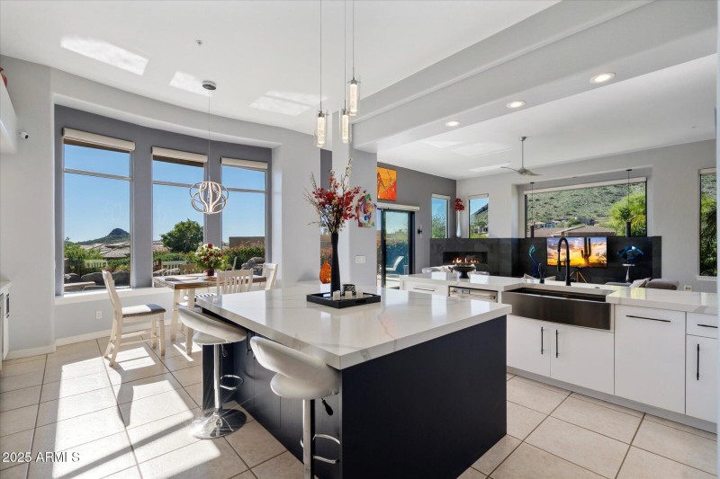 Kitchen Open to Family Room