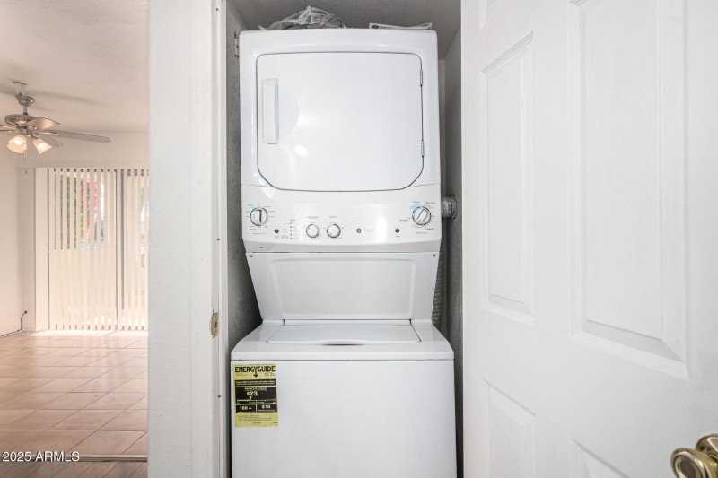 Stackable washer and dryer