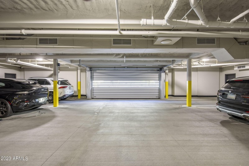Private garage with storage