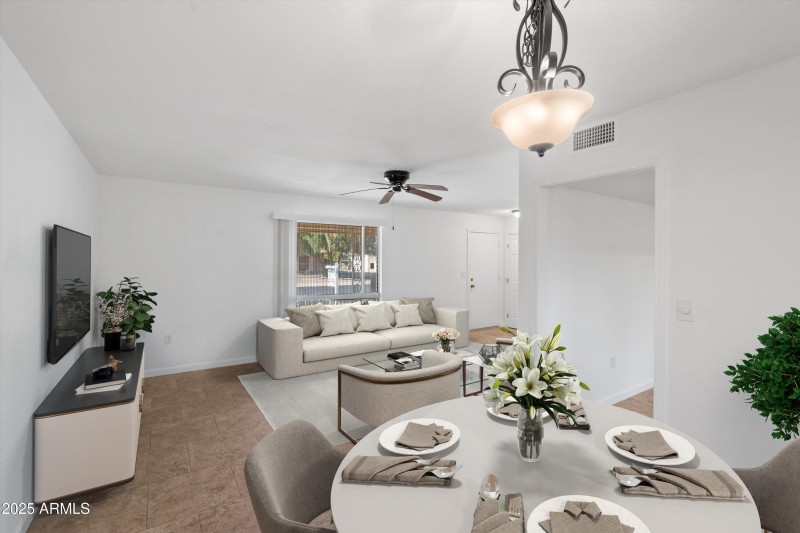 07-Dining to Living Room Virtually Stage