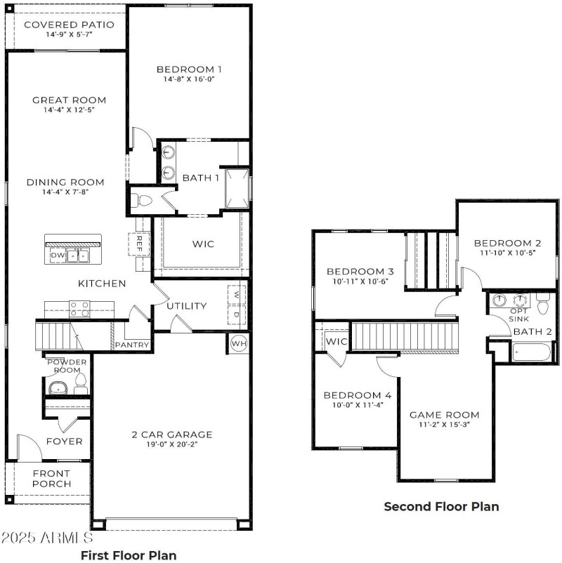 Hanna - floor plan - MLS
