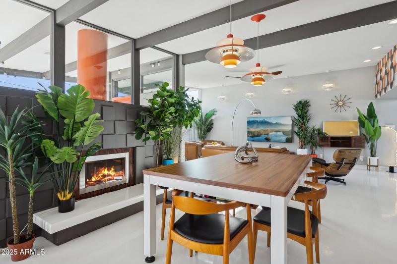 Dining room view to family room