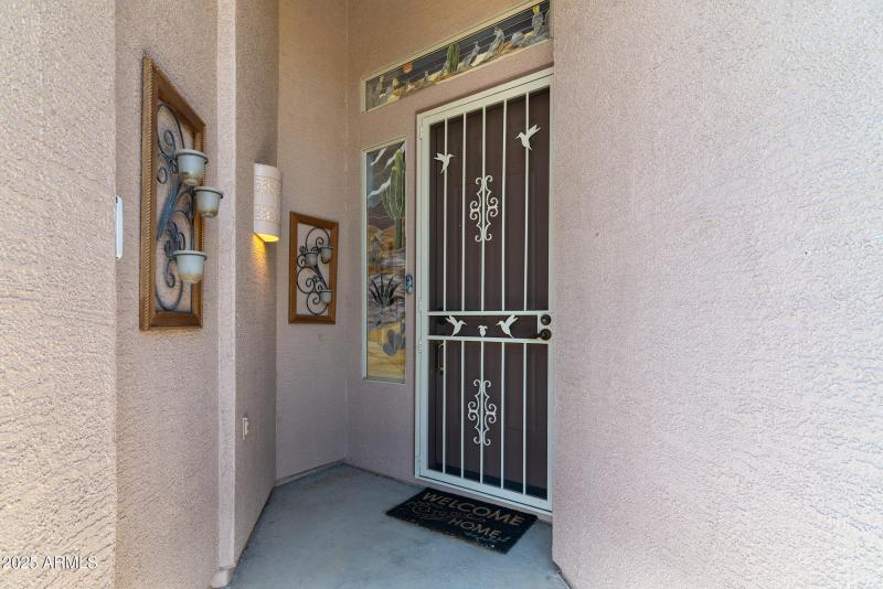 Entry with security door