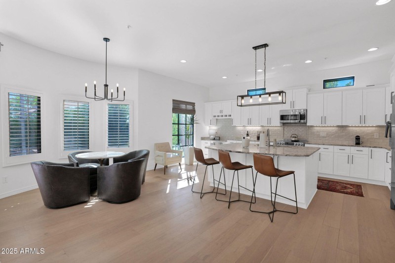 Open Kitchen with views to Pool