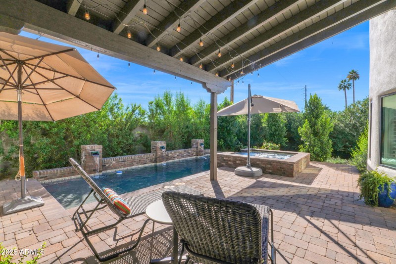 Pool and Spa facing NW