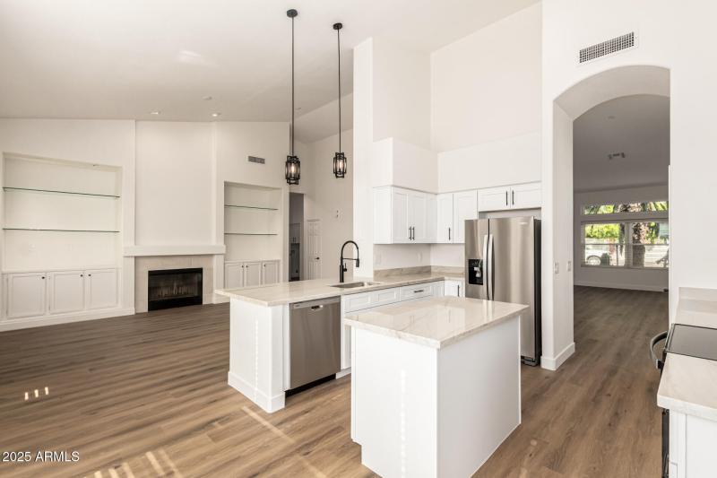 Open Kitchen & Living Area