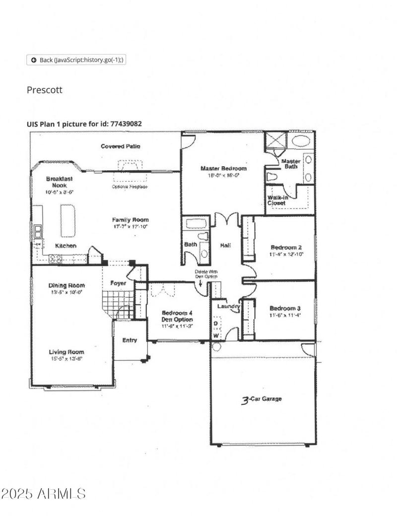 4154 E Rockledge Rd - Floor Plan Ryland