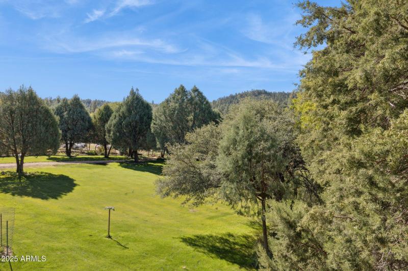 View from upstairs Balcony