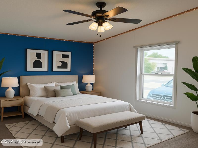 Third bedroom staged Impala