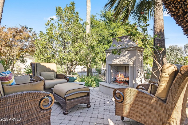 TERRACED PAVER DECK W/ OUTDOOR FIREPLACE