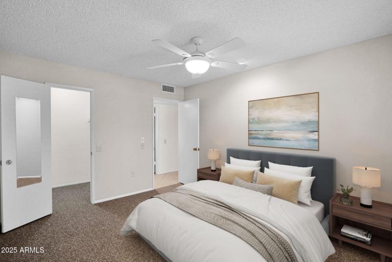 Master Bedroom AI Staged