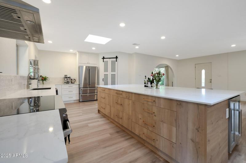 Large, updated kitchen and dining area