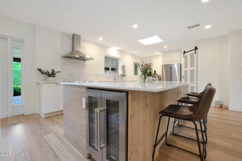 Large, updated kitchen and dining area