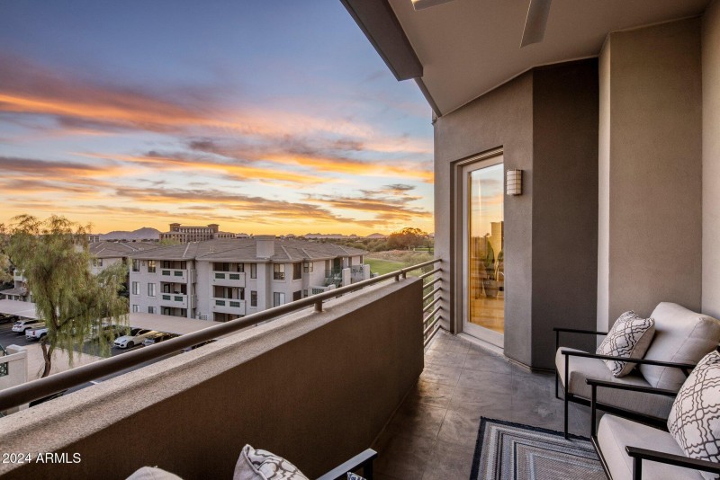 Sunset from balcony