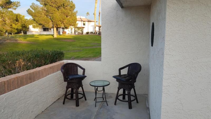 Large private patio