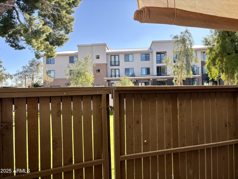 Enclosed gated patio