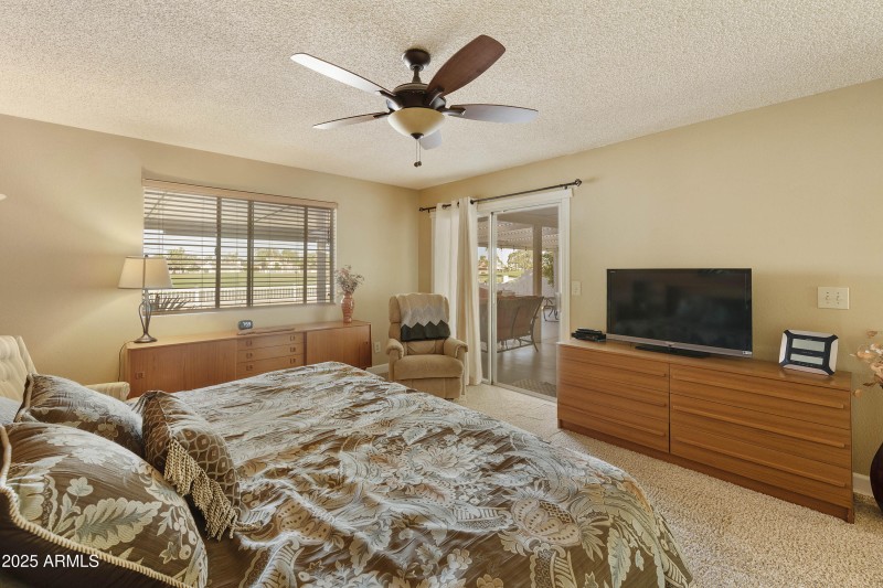 Primary Bedroom with patio access