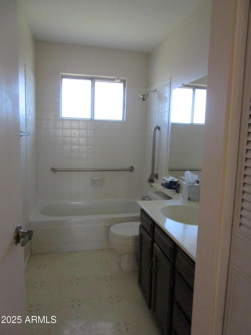 hall bathwith grab bars