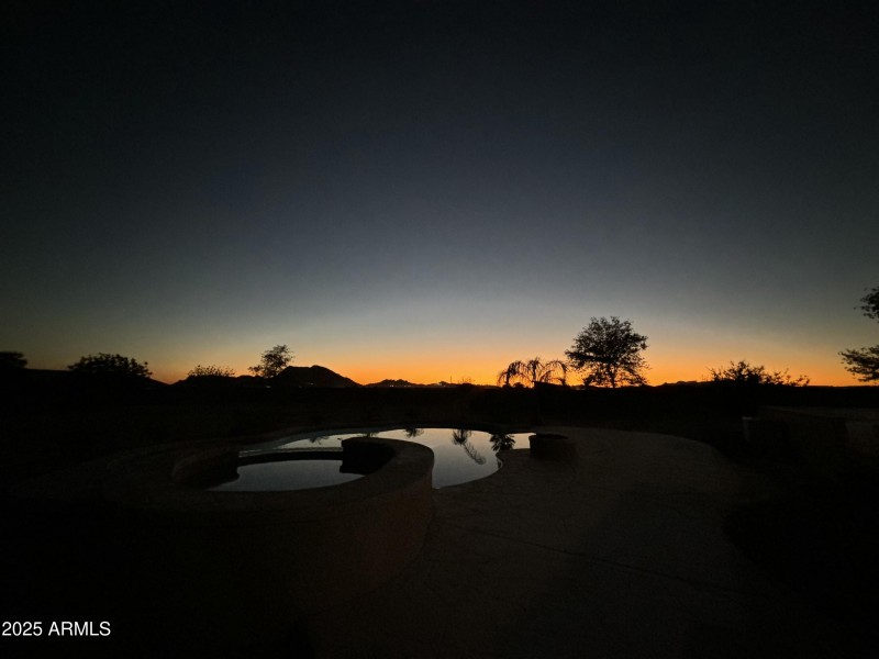 Sunset over Backyard