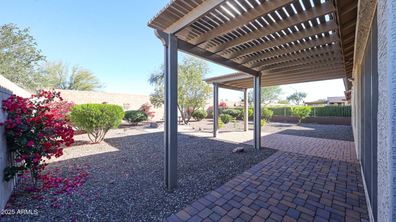 Pergola for additional shade