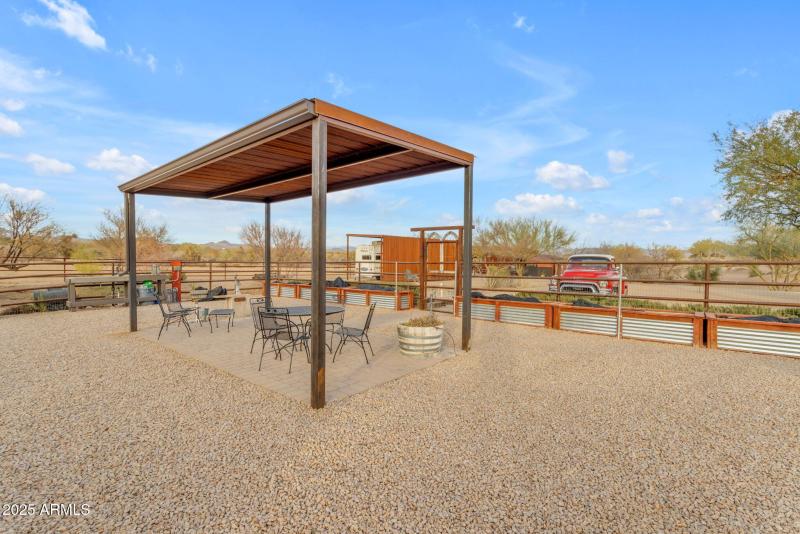 Shaded area in garden