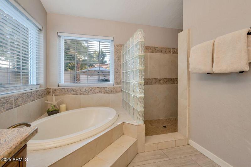 SEPARATE TUB AND SHOWER