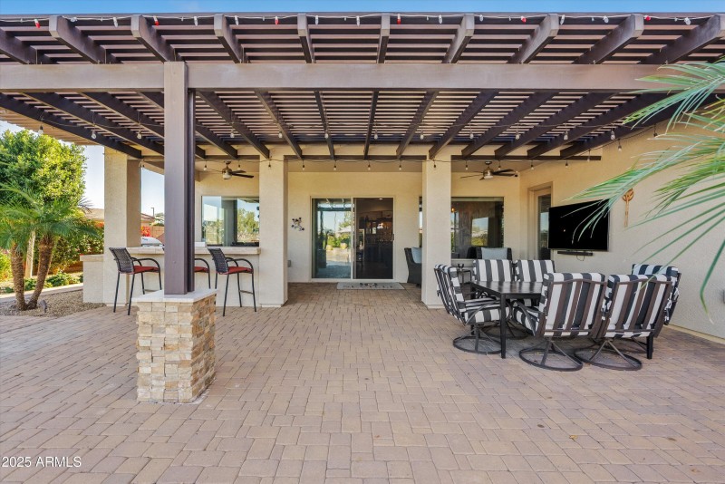 Extended covered patio
