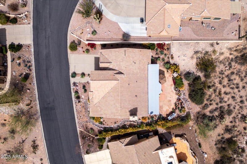 Overhead view of home