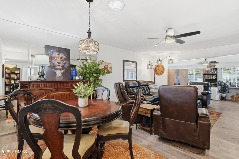 Dining in Great room