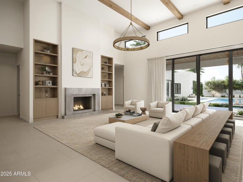 Living Room Rendering - Wood R01-min