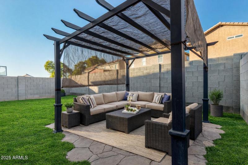 Virtual - Backyard retreat with seating