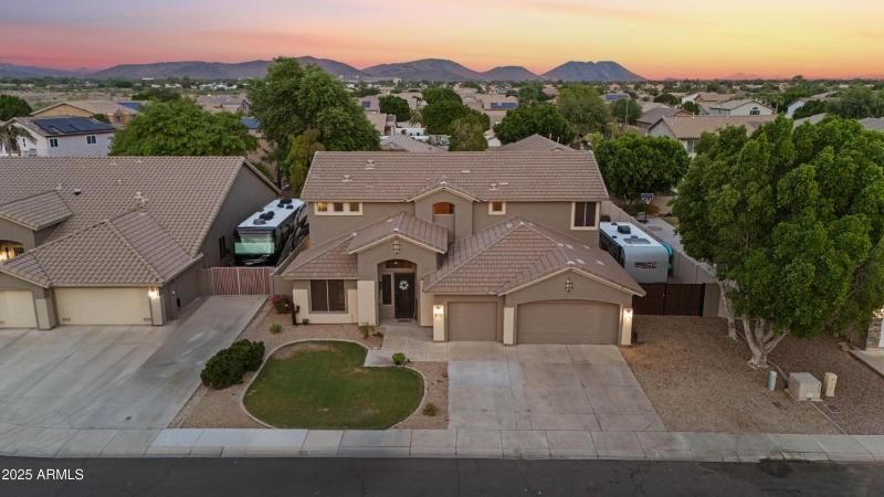 Aerial View of Spacious Lot