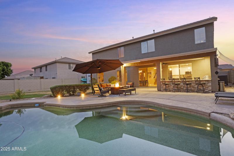 Backyard Pool & Patio Space