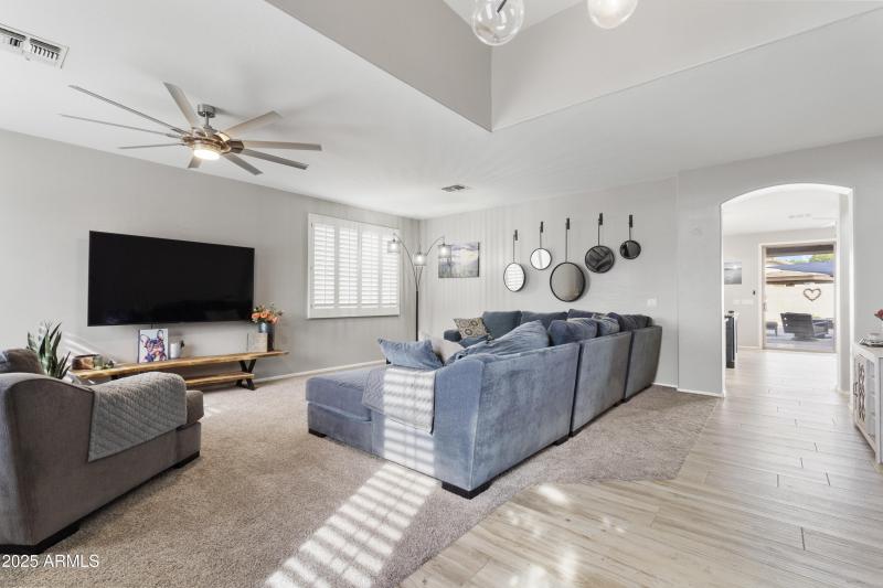 Open Living Area Layout