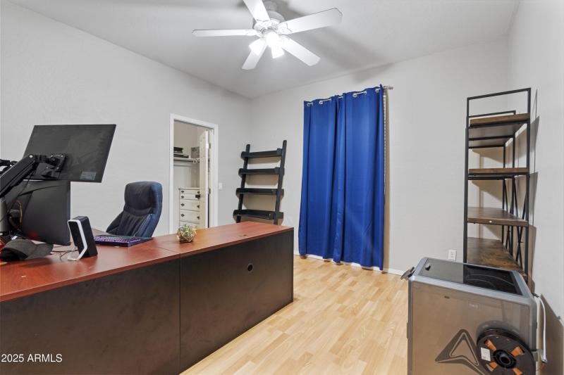 Upstairs Bedroom with Desk Area