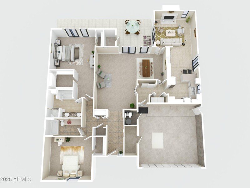 3D Floorplan - 8418 E Via de Viva