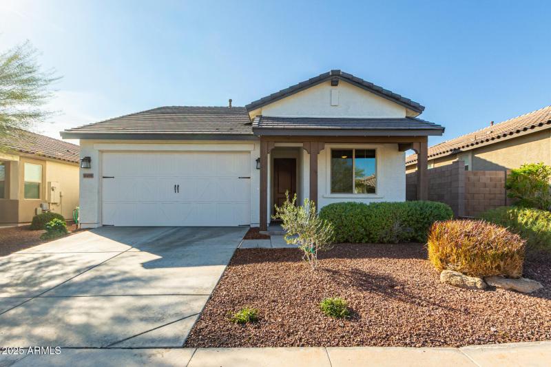 Easy upkeep front landscaping