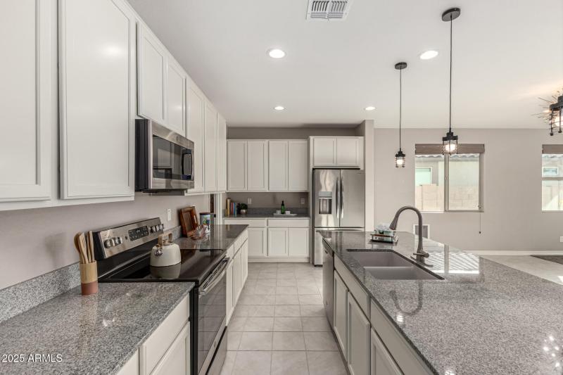 Lots of white maple cabinetry