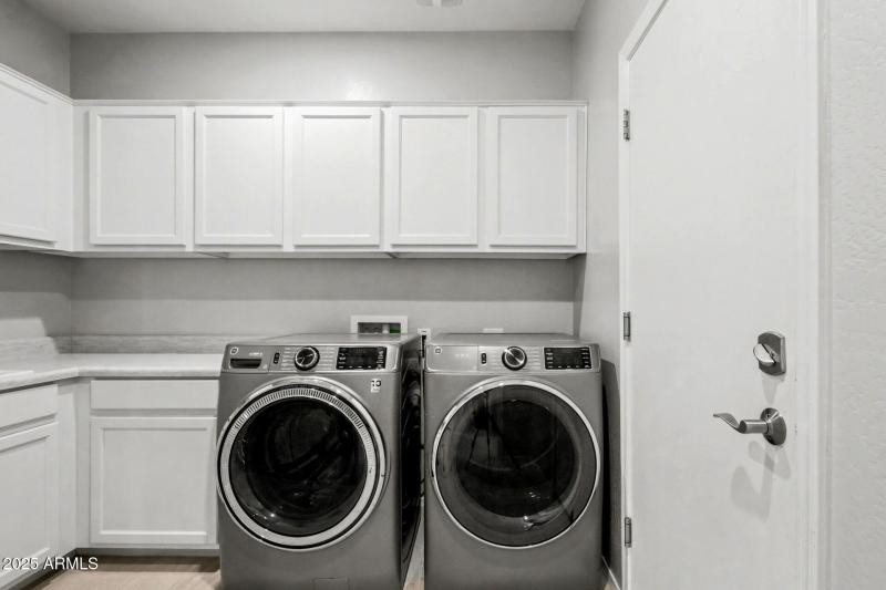 Inside Laundry with Storage