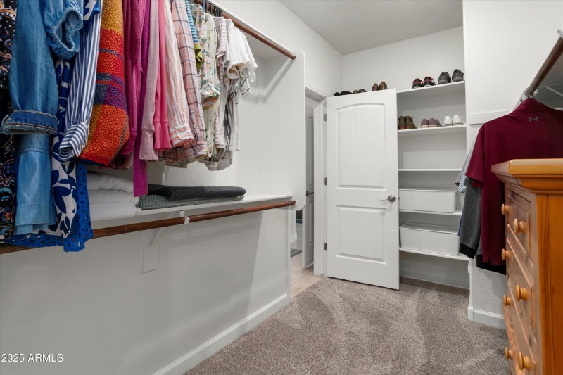 Primary Closet has exit to Laundry Room