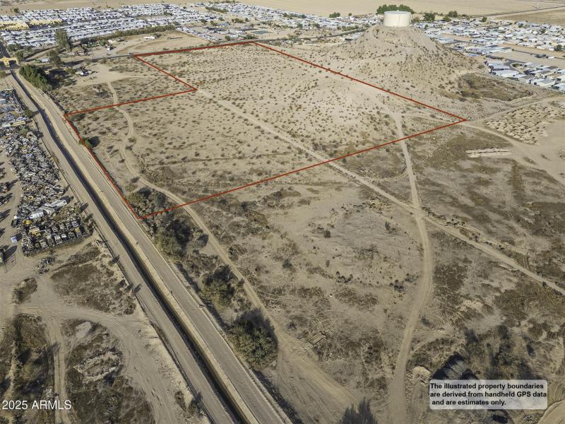 High Angle View to NW