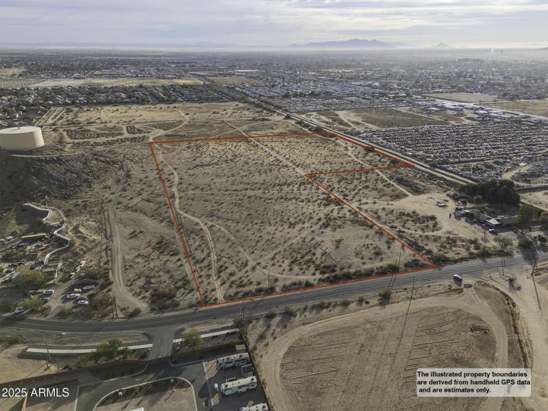 High Angle View to SE